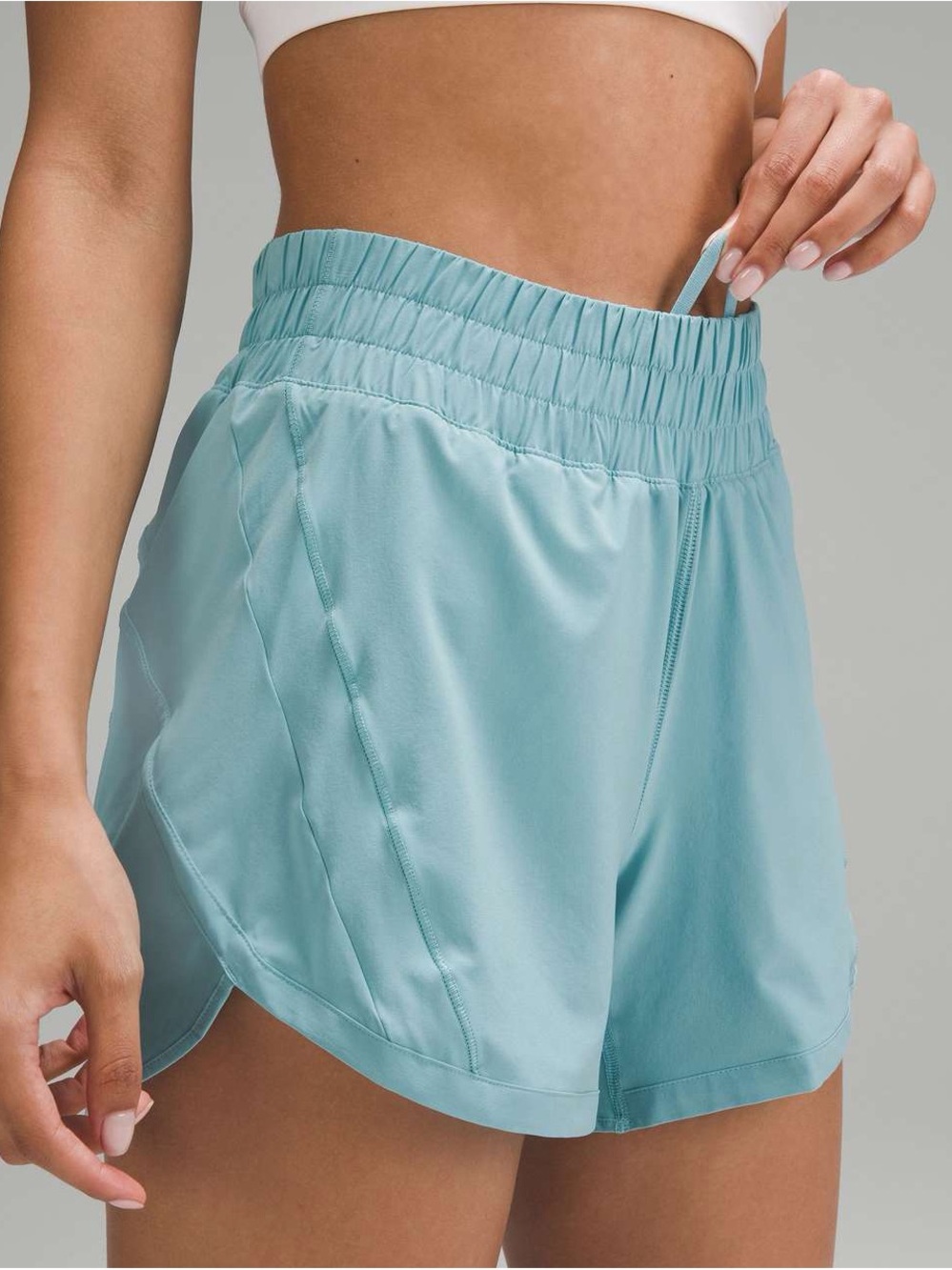 Lululemon Track That High-Rise Lined Athletic Short 5" Tidal Teal Size 2 Running